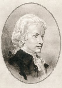 Wolfgang Amadeus Mozart, z Żywych biografii wielkich kompozytorów autorstwa Gordon Ross