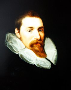 Portret dżentelmena (olej na panelu) autorstwa Gortzius (style of) Geldorp