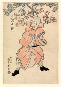 Aktor Bando Mitsugoro III, partia Tokoshiro lub ewentualnie Dojishiro, ok. 1808-25 (kolorowy drzeworyt)