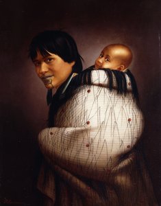 Ana Rupene i Dziecko, autorstwa Gottfried Lindauer