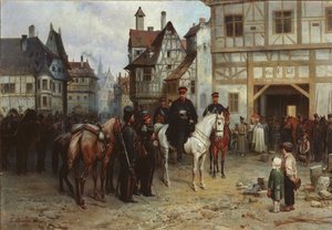 Generał Blücher z Kozakami w Budziszynie, 1885