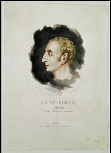 Portret Claude Henri de Rouvroy, hrabiego Saint-Simon (1760-1825) wykonany wkrótce po jego śmierci, 1825