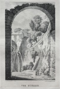 Vue dItalie, 1820. autorstwa Gottfried or Godefroy Engelmann