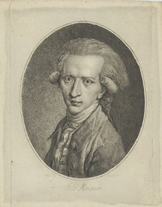 Portret Augusta Gottlieba Meissnera 1753-1807 , c. 1800. autorstwa Gottlieb Friedrich Riedel