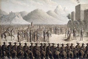 Egzekucja cesarza Maksymiliana, 1867 autorstwa Gottlob Jungman