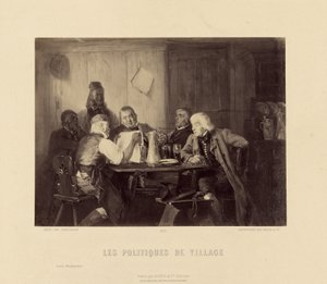 "Village Politics by Scholesser autorstwa Goupil and Cie.