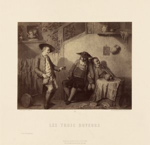 "The Three Drinkers" autorstwa L. Somersa autorstwa Goupil and Cie.