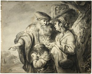 Wypędzenie Hagar autorstwa Govaert Flinck