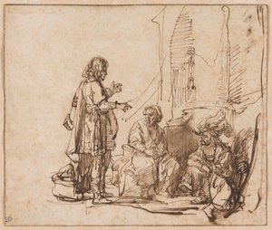 Józef interpretujący sny więźniów autorstwa Govaert Flinck