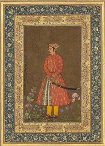 Portret Rupa Singha, Folio z albumu Shah Jahan, odw.: ca. 1615-20, prostokąt: ok. 1615-20 1500