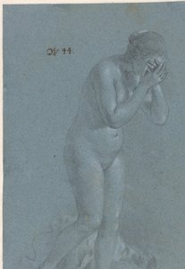 Stojąca kobieta z zakrytymi oczami autorstwa Govert Flinck (attributed to)