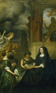 Alegoria o pamięci Fryderyka Hendrika (1584-1647), księcia Orange, z portretem jego wdowy Amalii van Solms