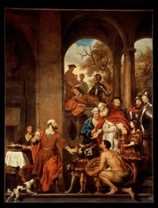 Nieprzekupny konsul Marcus Curius Dentatus autorstwa Govert Flinck