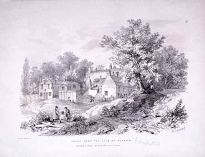 Hampstead Heath, Hampstead, Londyn, ok. 1840 r. autorstwa Graf and Soret