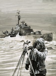 Członek zespołu British Antarctic Survey przy pracy