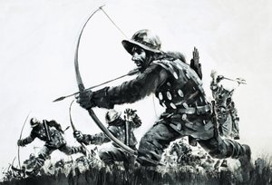 Łucznicy w bitwie pod Bannockburn