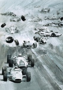 Kraksy samochodów podczas wyścigu Indianapolis 500