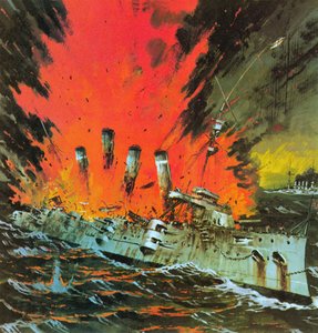 Katastrofa u wybrzeży Coronel autorstwa Graham Coton