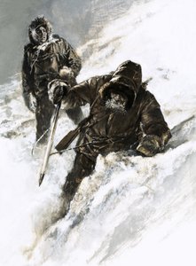 Dr Isaac Stringer i C. F. Johnson wędrowali przez Jukon autorstwa Graham Coton