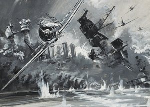Pearl Harbour, 7 grudnia 1941 (gwasz na papierze)