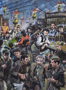"Soapy" Smith (1860-98) Krzywe królestwo (gwasz na papierze)