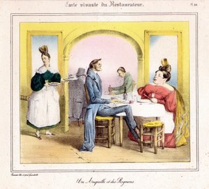 Żywa Karta Restauratora: węgorz i nerki autorstwa Grandville