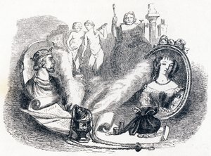Simonides zachowany przez bogów - Bajki La Fontaine autorstwa Grandville