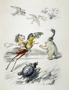 Pościg (wspaniały wyścig zwierząt) przez Grandville autorstwa Grandville
