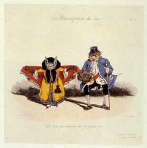 Ludzie, którzy nie lubią Wielkiego Dnia, 1854 autorstwa Grandville