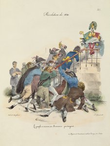 Rewolucja 1830 r autorstwa Grandville 1803-47 after Grandville 1803-47 after
