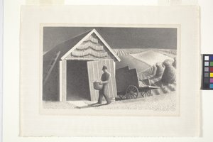 Czas nasion i żniwa autorstwa Grant Wood