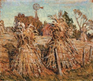 Pole kukurydzy autorstwa Grant Wood