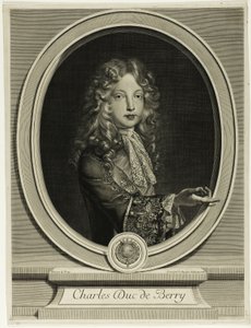 Charles Duc de Berry autorstwa Gérard Edelinck
