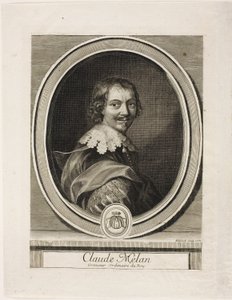 Claude Mellan autorstwa Gérard Edelinck