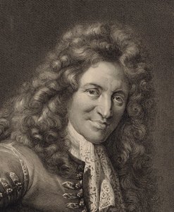 Portret lutnisty i kompozytora Charlesa Moutona ok. 1930 r. 1626-1710, 1690. autorstwa Gérard Edelinck