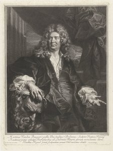 Portret Martina Desjardinsa Martinus Vanden Baugart (tytuł na obiekcie) autorstwa Gérard Edelinck