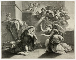 Zwiastowanie autorstwa Gérard Edelinck
