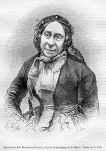 Marceline Desbordes Valmore grób portretowy autorstwa «Gérard» d’après Georges Fath d’après Nadar