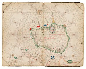 Najwcześniejsza znana osobna mapa wyspy Irlandii, Portolan Atlas