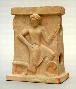 Ołtarz ceramiczny z Irysem, ok.500 pne (ceramika) autorstwa Greek