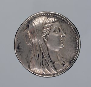 Srebrna Didrachma Berenice II (srebrna) (patrz również 288290) autorstwa Greek