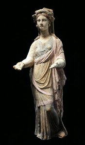 Figurka kanosjańska, IV-III w. p.n.e. (terakota)
