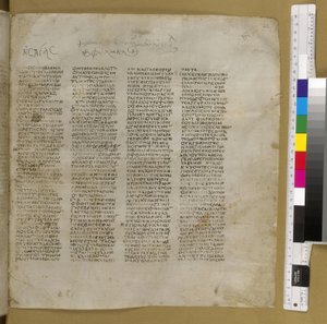 Codex Sinaiticus (pergamin) autorstwa Greek School