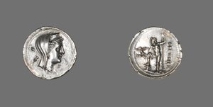 Drachma przedstawiająca nimfę amfitrytę, 216-203 pne autorstwa Greek School
