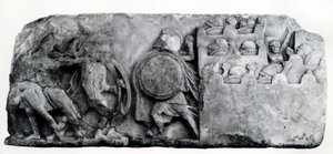 Fragment fryzu pomnika Nereidy w Ksanthus, około IV wieku p.n.e. (relief) autorstwa Greek School