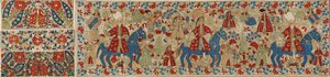 Poszewka na poduszkę ślubną, Ioannina, Ipeiros, XVII-XVIII w. (len z jedwabiem i srebrnymi metalowymi nićmi) autorstwa Greek School