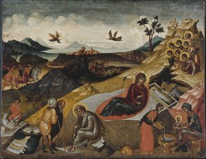 Narodzenia Chrystusa, c. 1490. autorstwa Greek icon.