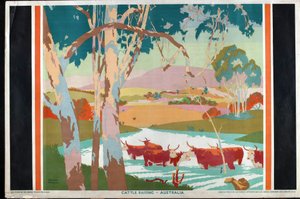 Hodowla bydła – Australia autorstwa Gregory Brown