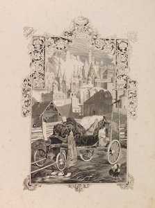 Frontyspis do powieści Tarantas Tarantass autorstwa Vladimira Solloguba, 1845. autorstwa Grigori Grigorevich Gagarin