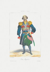 Książę Megrelii Od: Sceny, Krajobrazy, Zwyczaje i Stroje Kaukazu, 1840 autorstwa Grigori Grigorevich Gagarin